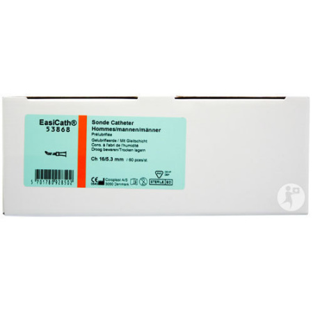 Coloplast EasiCath Katheter Tiemann Man CH16 Stuks 60 (5386)