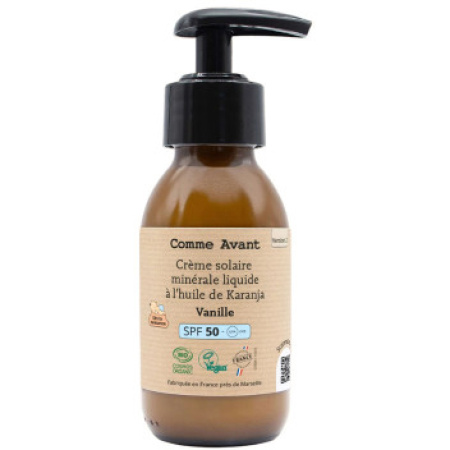 Comme Avant Minerale Vloeibare Zonnecrème SPF50 Vanille V2 105g