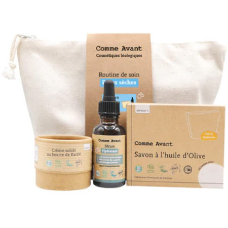 Comme Avant Routine Droge Huid Zeep Olijf 100g + Serum 30ml + Karitécrème 50ml