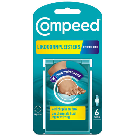 Compeed Likdoorn Pleisters Extra Hydraterende Medium 6 Stuks