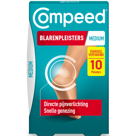 Compeed Medium Blaarpleisters Economisch Formaat 10 Stuks