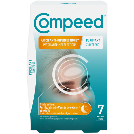 Compeed Patch Anti-Imperfection Zuiverend Nacht Hydrocolloïde Patch 7 Stuks
