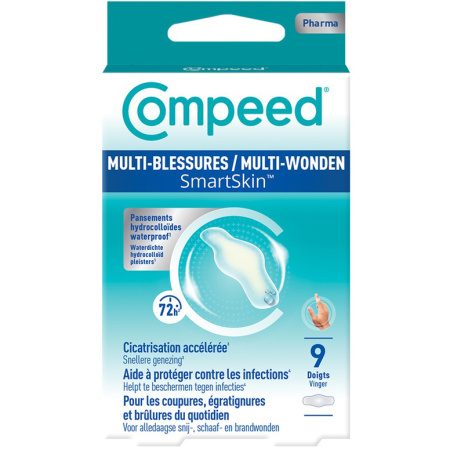 Compeed SmartSkin Multi-Wonden Vingers 9 Stuks