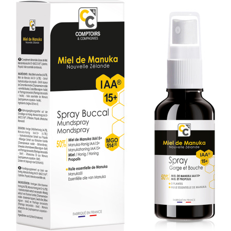 Comptoirs & Compagnies Keel En Mond Spray Met Manuka Honing IAA10+ Fles 25ml