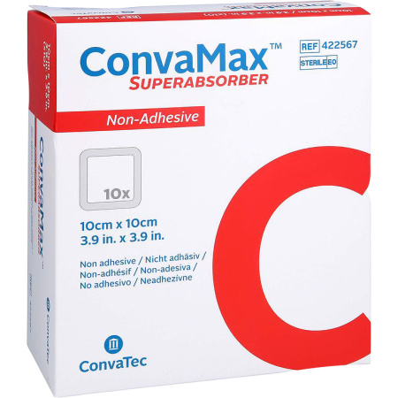 Convamax Superabsorber Niet-Klevend 10x10cm 10 Stuks