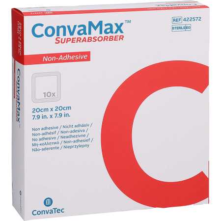 Convatec Convamax Superabsorber Niet-Klevend 20cmx20cm 10 Stuks