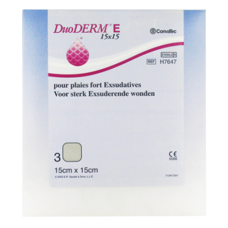 Convatec DuoDERM E Hydroaktieve Steriel Verband 15 x 15cm 3 Stuks (H7647)