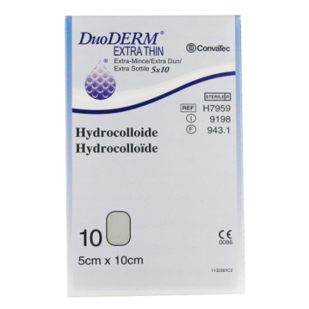 Convatec DuoDERM Extra Dun Hydrocolloide Steriel Verband 5cm x 10cm 10 Stuks (H7959)