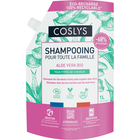 Coslys Familie Shampoo Met Bio Aloe Vera Alle Haartypes Duopack 1000ml