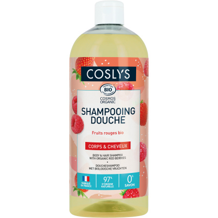Coslys Shampoo Douche Lichaam En Haar Rode Vruchten Fles 1l