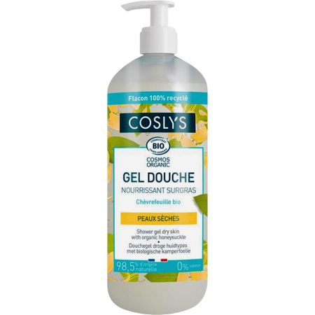 Coslys Voedende Douchegel Met Biologische Kamperfoelie Droge Huid 1l