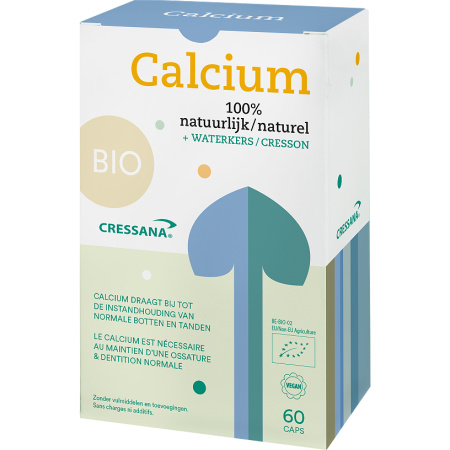 Cressana Bio Calcium 100% Natuurlijk + Waterkers 60 Capsules
