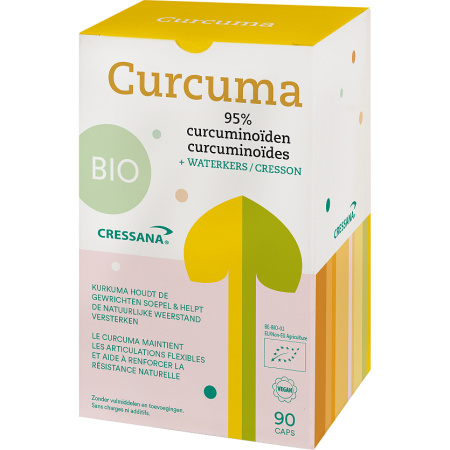 Cressana Bio Curcuma 95% Curcuminoïden 90 Capsules