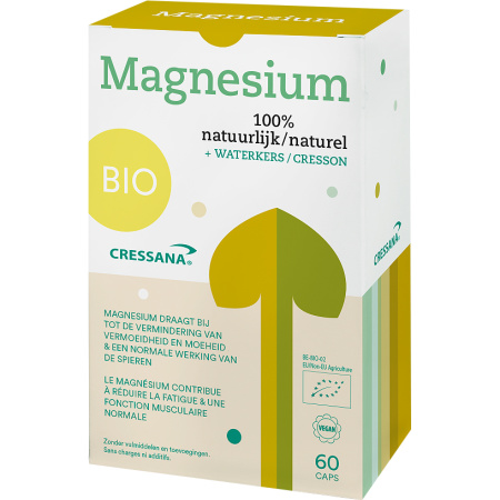 Cressana Bio Magnesium 100% Natuurlijk 60 Capsules