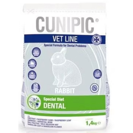 Cunipic Vet Line Dental Volledig Voeder Gebitsondersteuning Voor Konijnen 1,4kg
