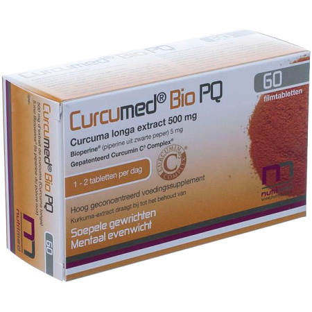 Curcumed Bio PQ Soepele Gewrichten En Mentaal Evenwicht 60 Filmtabletten
