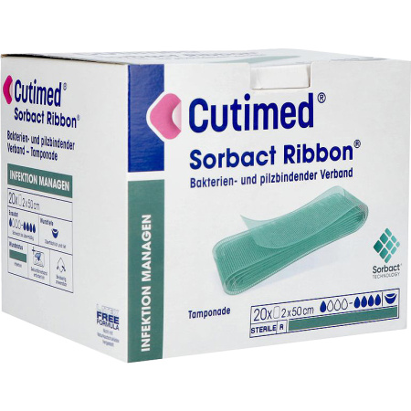 Cutimed Sorbact Linten 2cmx50cm 20 Stuks