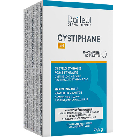Cystiphane Fort Tijdelijk Haaruitval Voedingssupplement 120 Tabletten