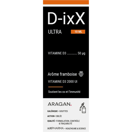 ixX Pharma D-ixX Ultra Vitamine D3 2000IE Druppels Immuniteit & Botten 10ml