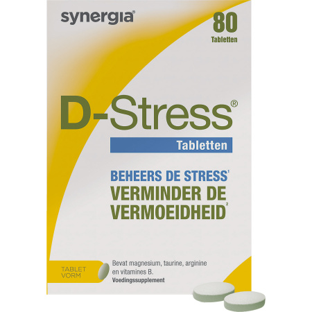 Synergia D-Stress Vermindert vermoeidheid 80 Tabletten