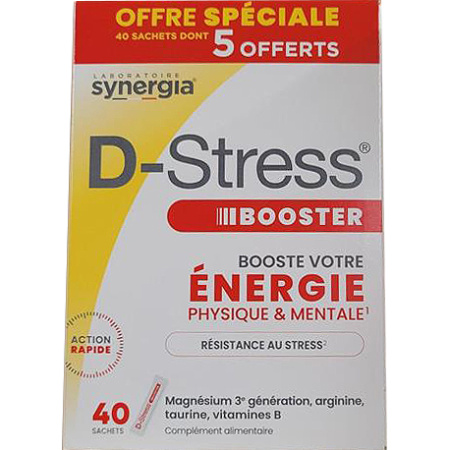 D-Stress Fysieke En Mentale Energie Booster 40 Zakjes