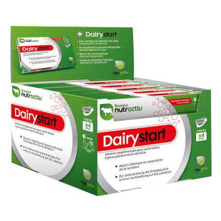 Rumino Nutractiv Dairystart Voedingssupplement Voor Melkkoeien 5 Packs X4 Doses