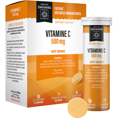 Dayang Vitamine C 500mg Sinaasappelsmaak 20 Kauwtabletten
