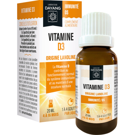 Dayang Vitamine D3 Uit Lanoline Fles 20ml