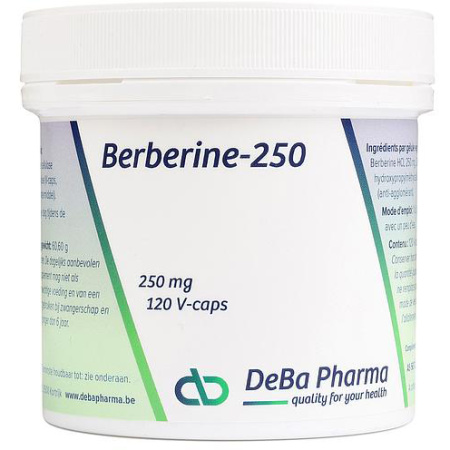 Deba Berberine 250mg Voedingssupplement 120 Capsules