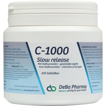 Deba C-1000 Slow Release Slow Release Met Bioflavonoïden 250 Tabletten