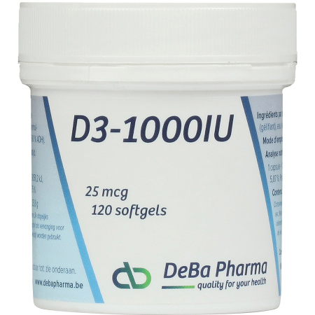 Deba D3-1000IU 120 Softgels