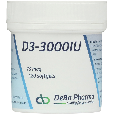 Deba D3-3000IU 75mcg Softgels 120