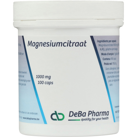 Deba Magnesium Citraat 1000mg Capsules 100