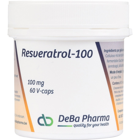 Deba Resveratrol-100 Voedingssupplement 60 Plantaardige Capsules
