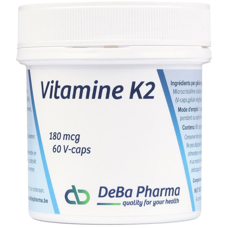 Deba Vitamine K2 180mcg Voedingssupplement 60 V-Caps