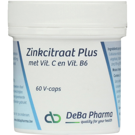 Deba Zinkcitraat Plus 60 Capsules