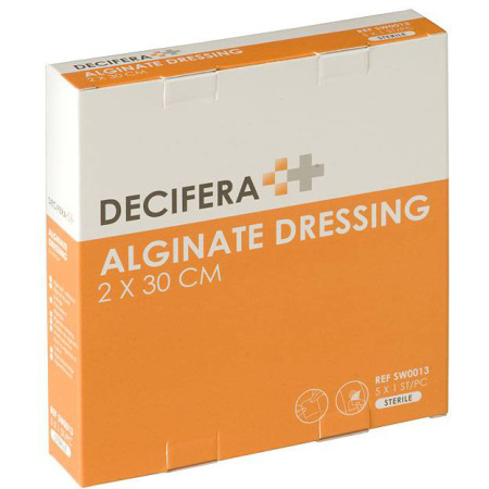 Decifera Alginate Dressing 2x30cm 5 Stuks