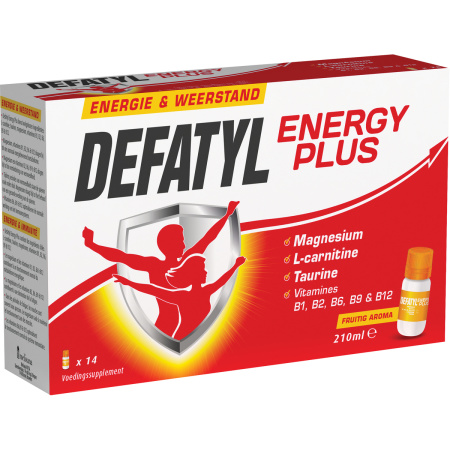 Defatyl Energy Plus Energie En Weerstand Fruitig Aroma Flesjes 14x15ml