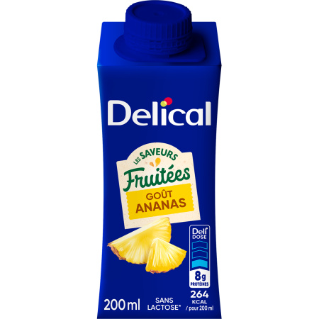 Delical Fruitdrank Ananas 4x200ml