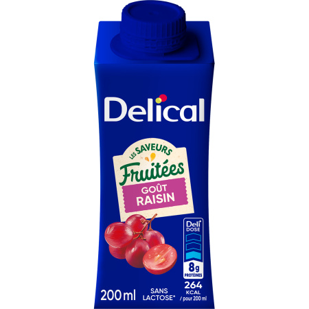 Delical Fruitdrank Druif 4x200ml