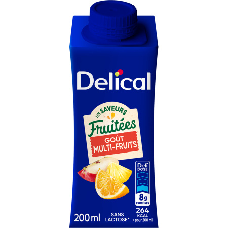 Delical Fruitdrank Multifruit 4x200ml