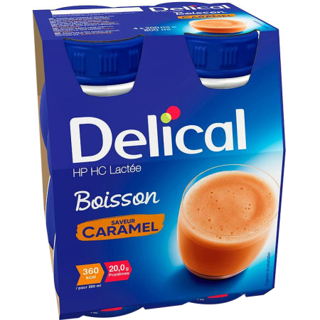 Delical HP HC Melkdrank Karamel 4x200ml