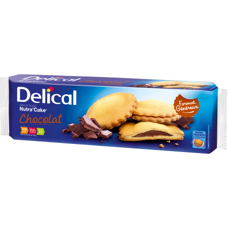 Delical Nutra Cake Chocolade Koekje 3x3 Stuks