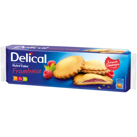 Delical Nutra Cake Framboos Koekje 3x3 Stuks