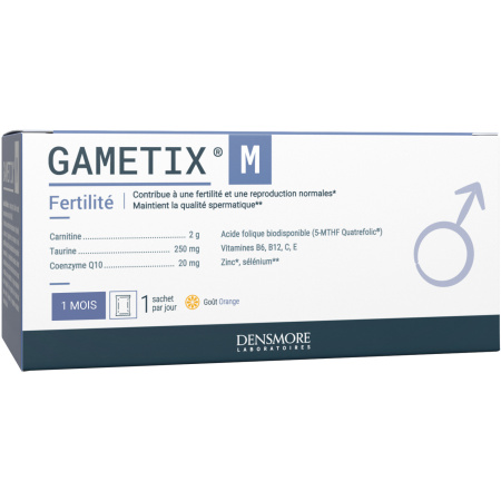 Densmore Gametix M Vruchtbaarheid Voedingssupplement Normale Voortplanting 30 Zakjes