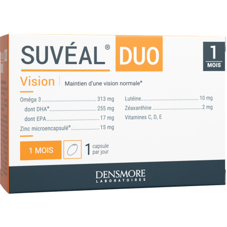 Densmore Suvéal Duo Voedingssupplement Vision Cure 1 Maand 30 Capsules