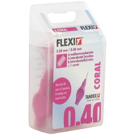 Deprophar Flexi Interdentale Borstel Fuchsia Micro Fine 6 Stuks