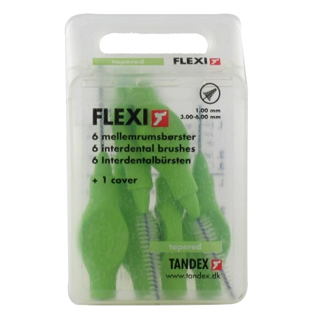 Deprophar Flexi Interdentale Borstel Groen Conisch 6 Stuks