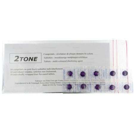 Deprophar Tandplakverklikker 2Tone Oplossing 10 Tabletten