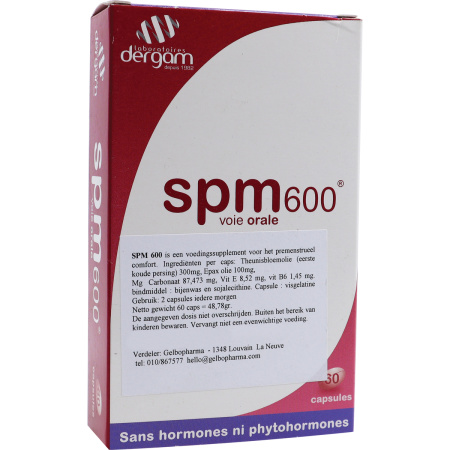 Dergam Spm 600 Zonder Hormonen 60 Capsules